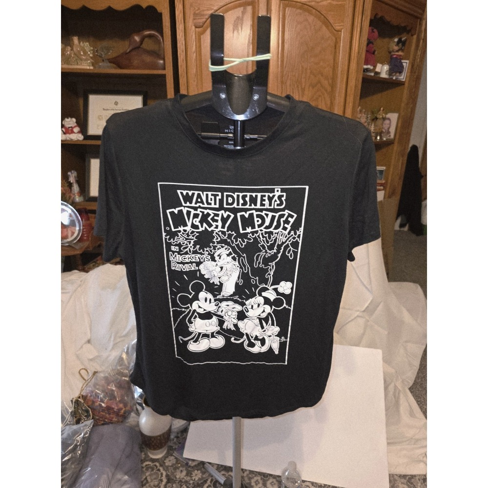 Mickey Mouse In Mickeys Rival T Shirt. XXXL Junior Fits A Woman Large. 22" PTP,